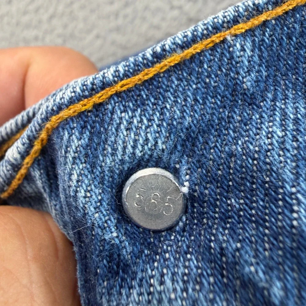 Levi's 517 Jeans Mens 32x34 Blue Orange Tab Vintage 80s Made in USA Bootcut